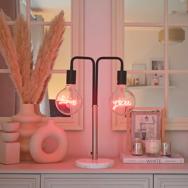 Ugh neon online heart table lamp