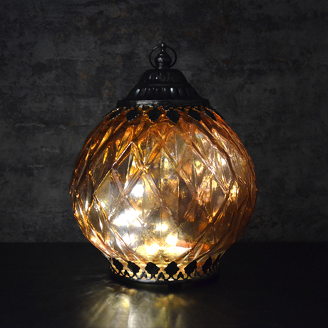 Pink Iridescent Lantern