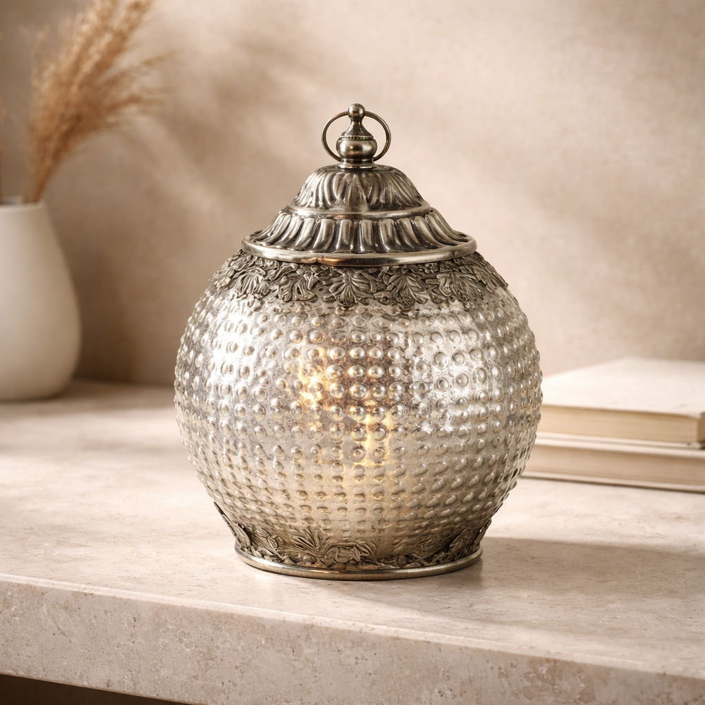 Silver Pomegranate Lantern