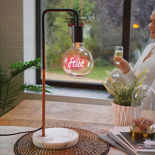 Neon Pink Fizz Lamp