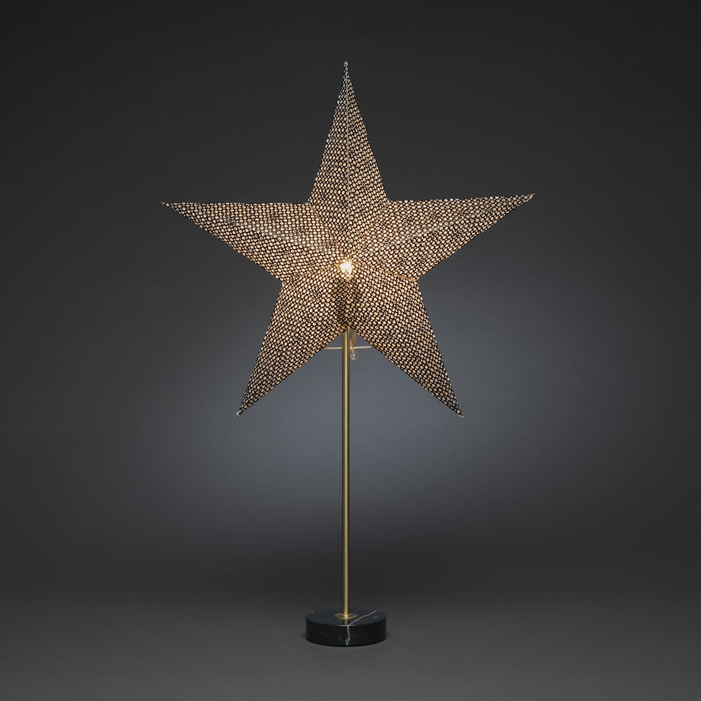 Black Scandi Paper Star Lamp